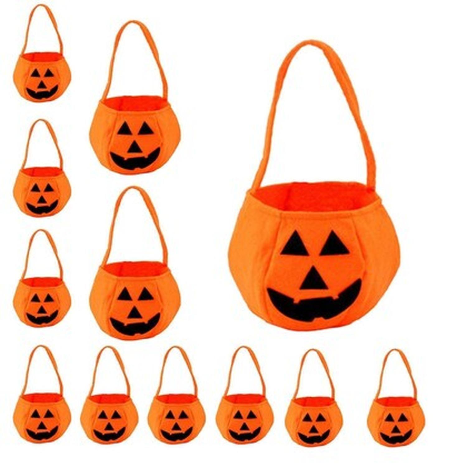 Pack 2 Bolsa Dulces Calabaza Halloween Genero Cotillon-3