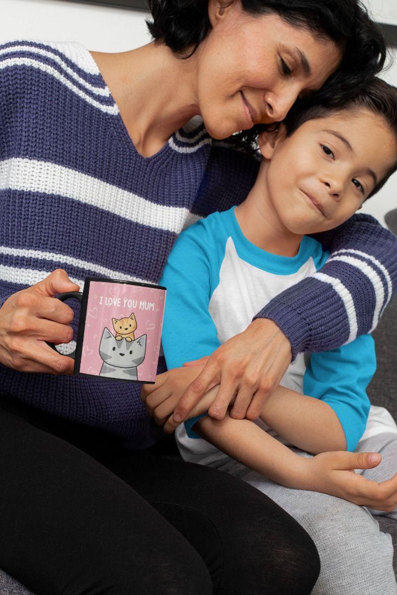 Taza Magica Feliz Dia De Mamá, I Love You Mum-3