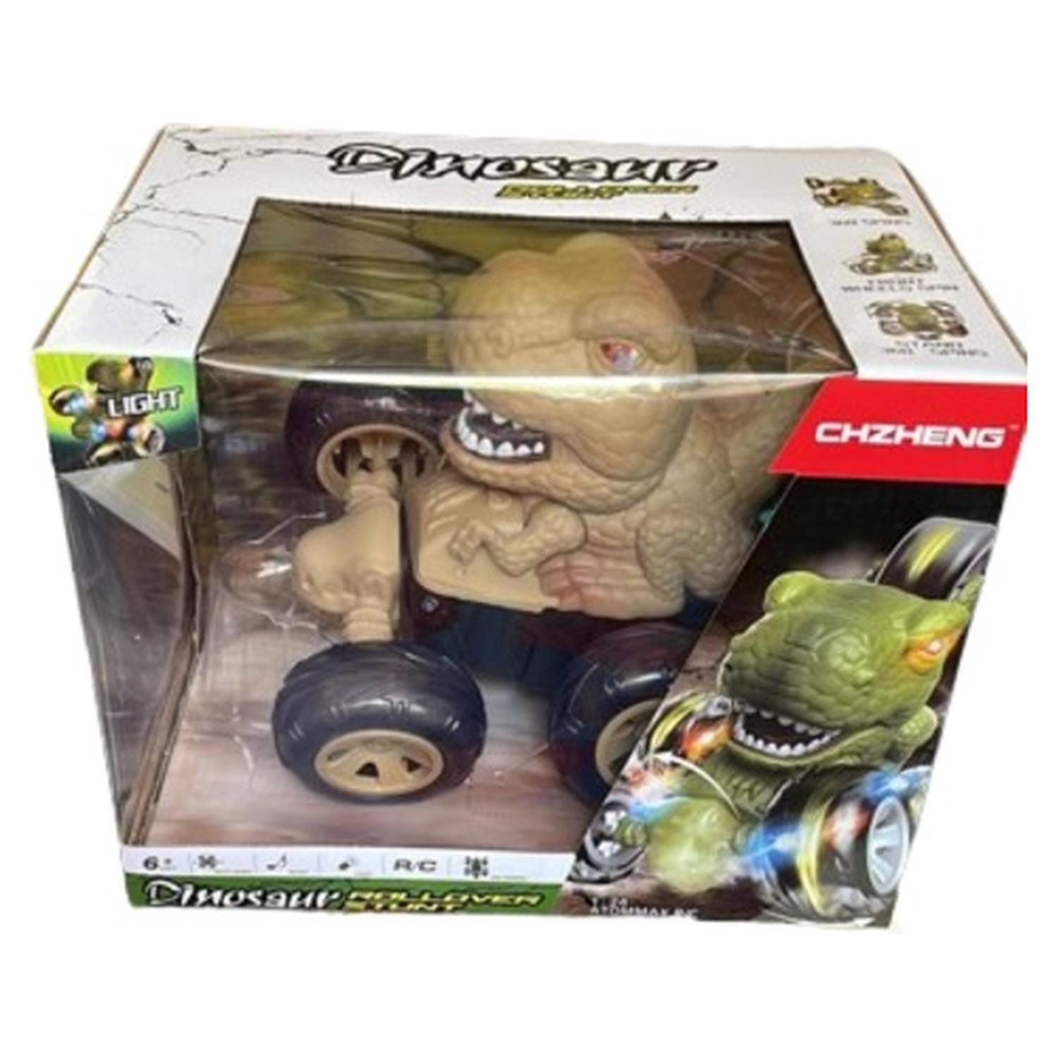 Auto Remoto Dinosaurio Con Sonido Y Luces, 360° Niño. Navida-0