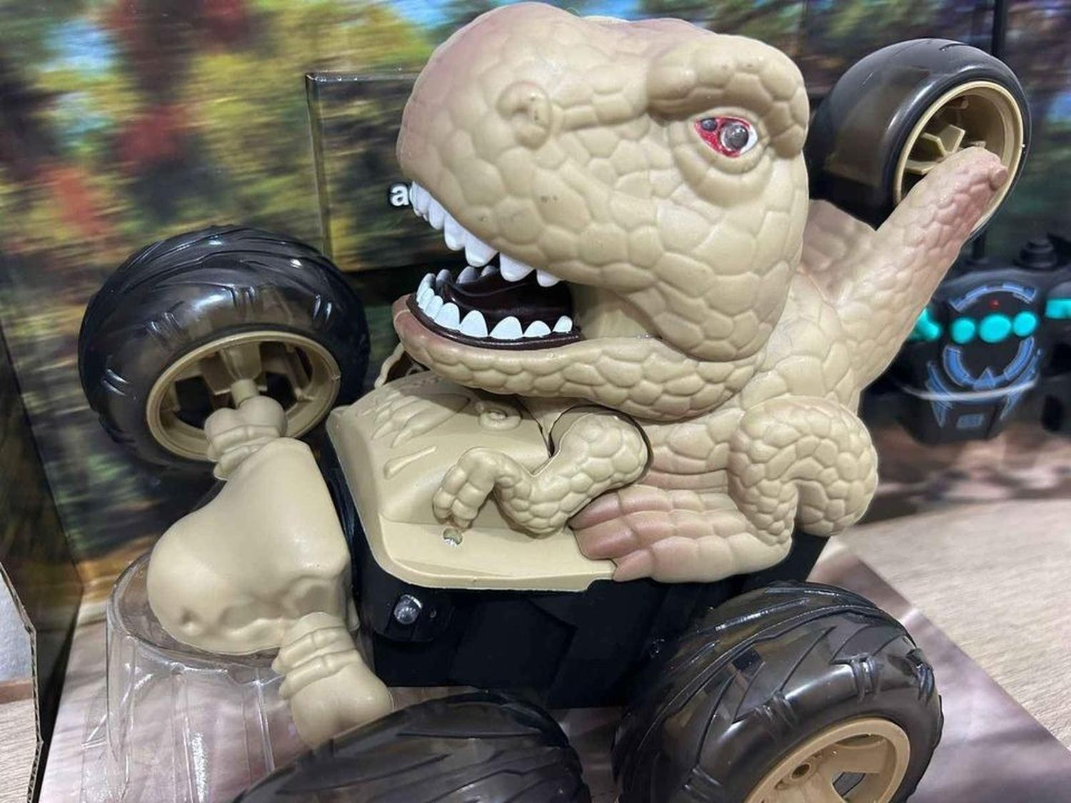 Auto Remoto Dinosaurio Con Sonido Y Luces, 360° Niño. Navida-5