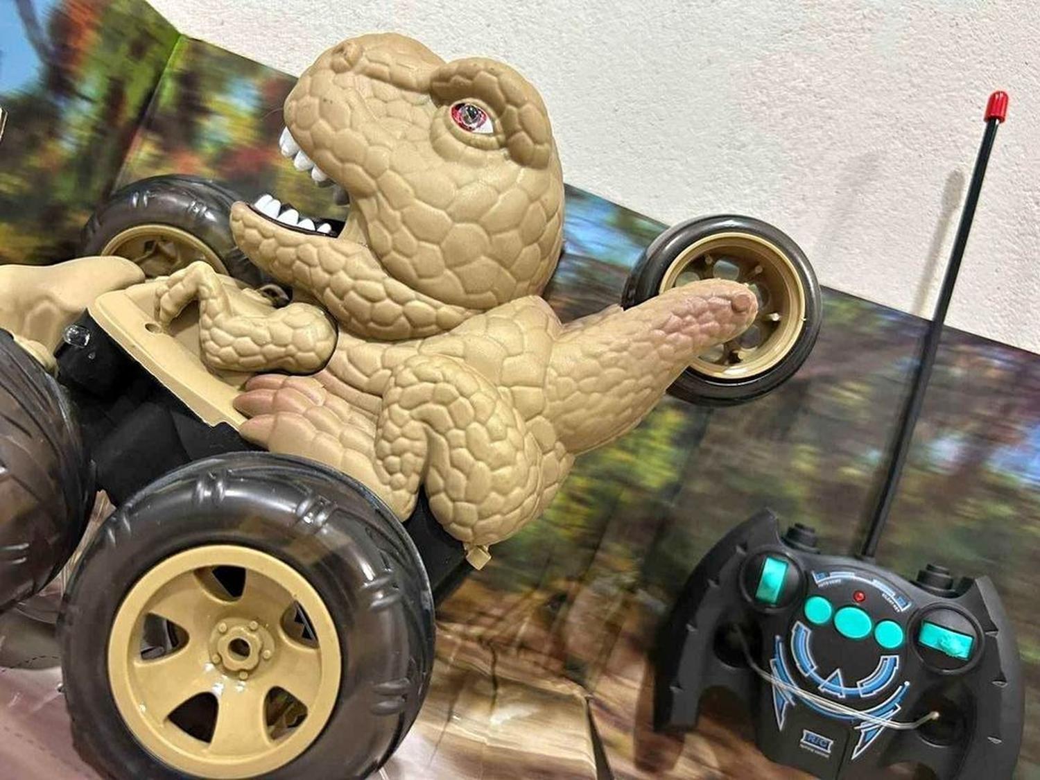 Auto Remoto Dinosaurio Con Sonido Y Luces, 360° Niño. Navida-2