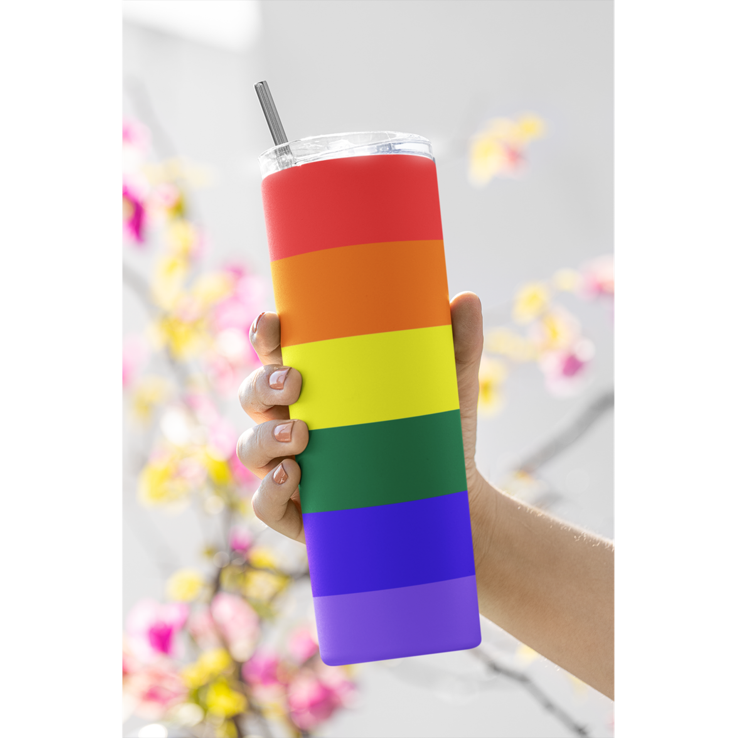 Termo Botella Térmica Orgullo Pride Lgtb Arcoiris Bandera-3