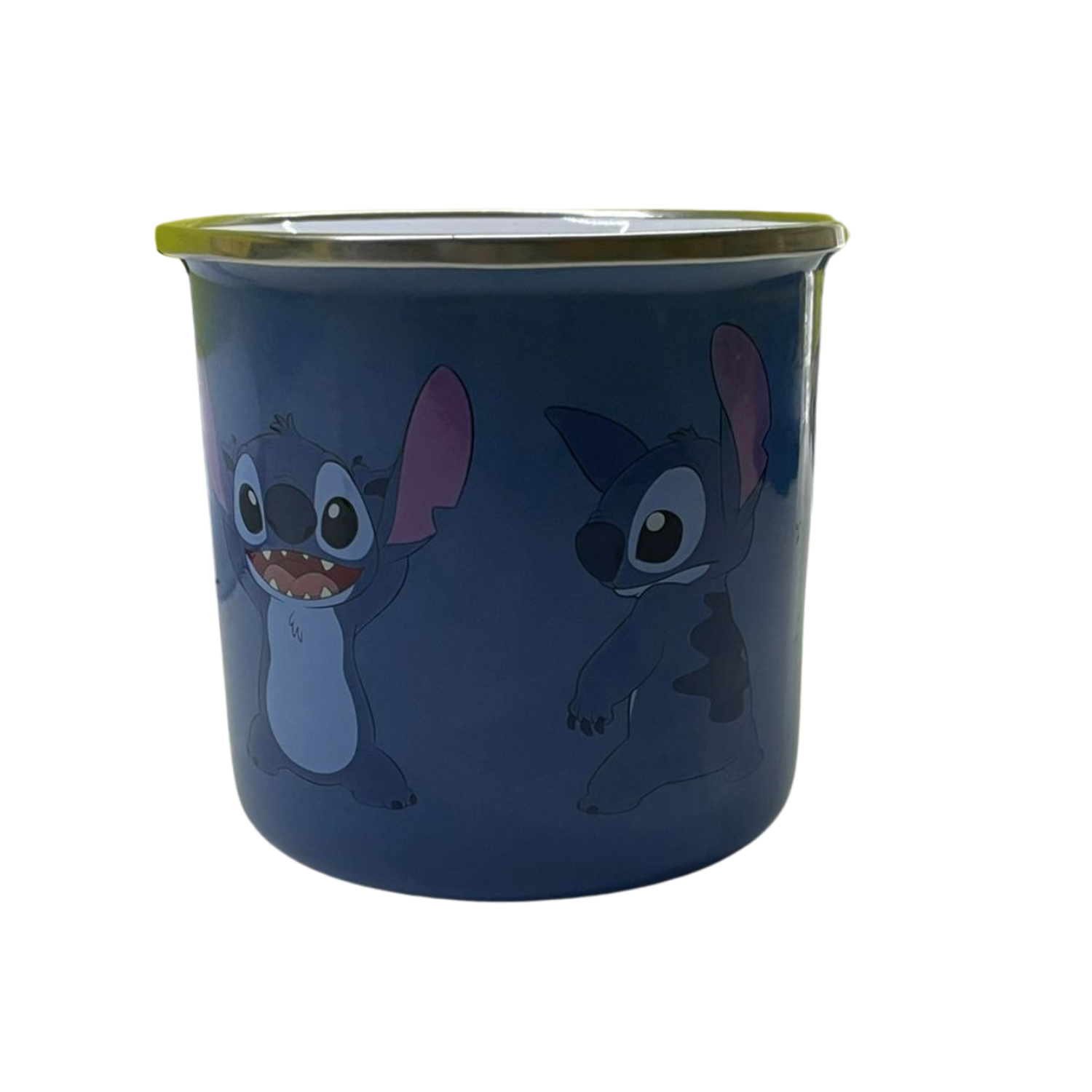 Taza Enlozada Azul Lechera Stitch Pelicula Dibujo Animado-3