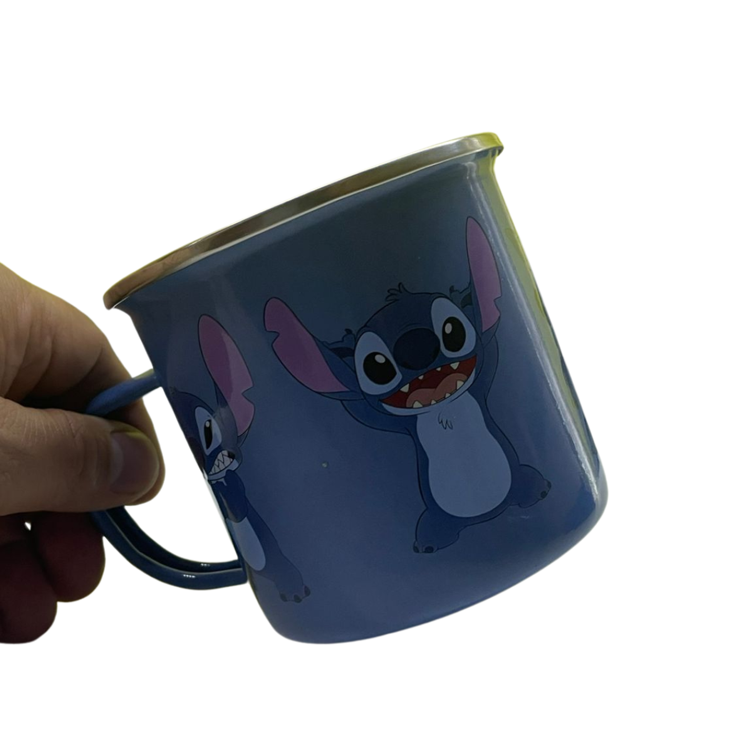 Taza Enlozada Azul Lechera Stitch Pelicula Dibujo Animado-6