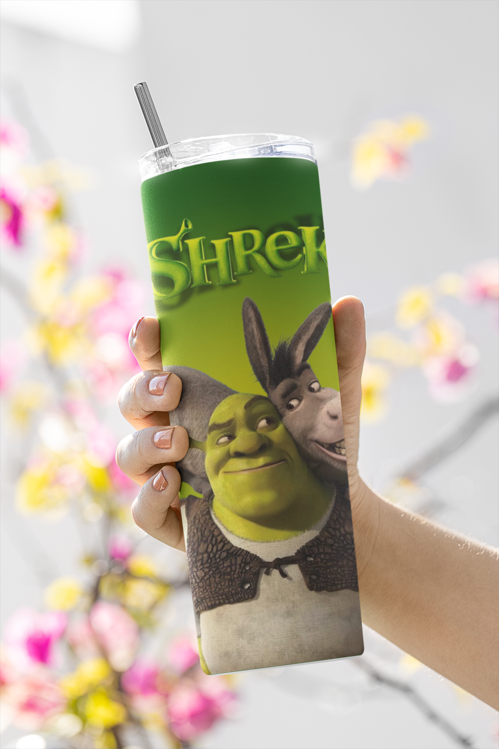 Termo Botella Termica Shrek y Burro Animado Mug-3