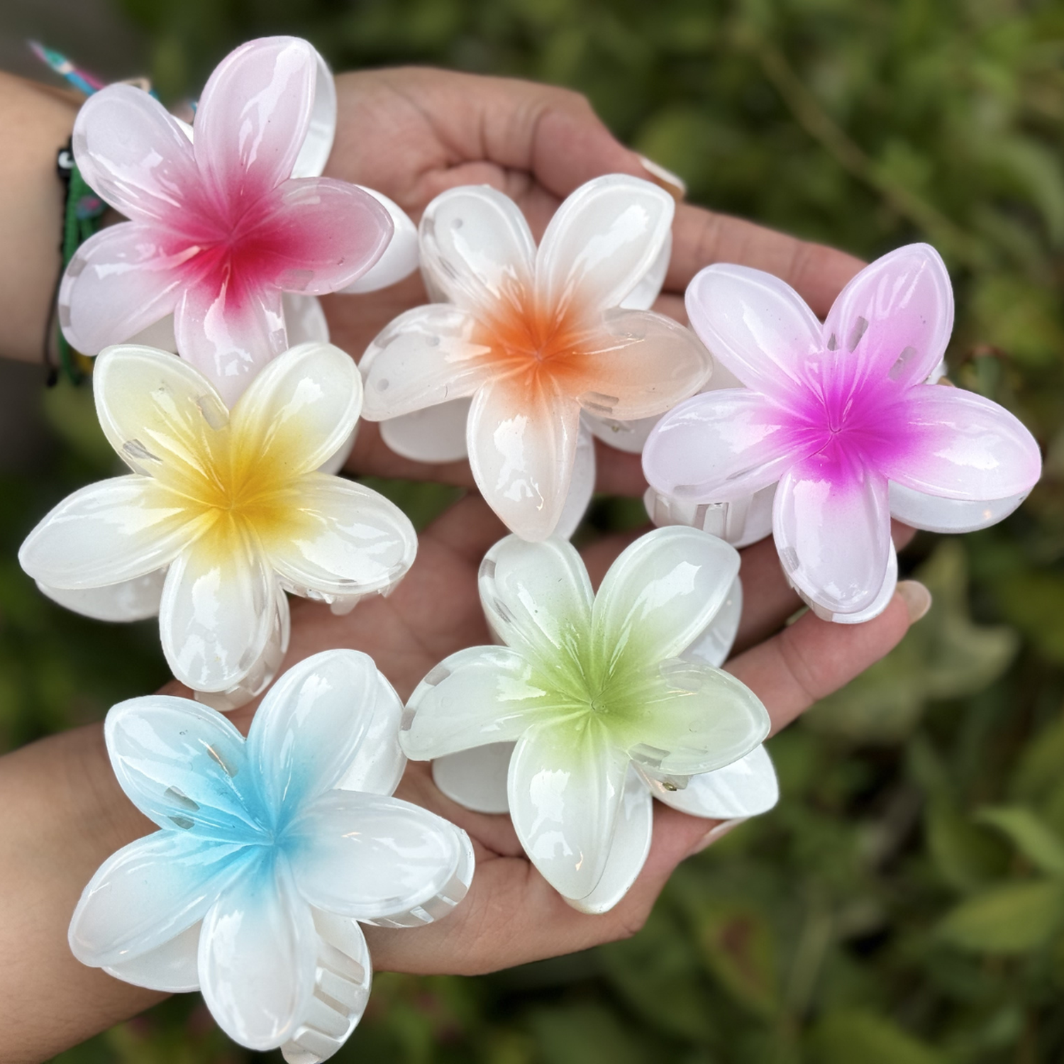 Pack 3 Pinche Flor Hawaii Grande Para Afirmar Pelo Hawaiana-4