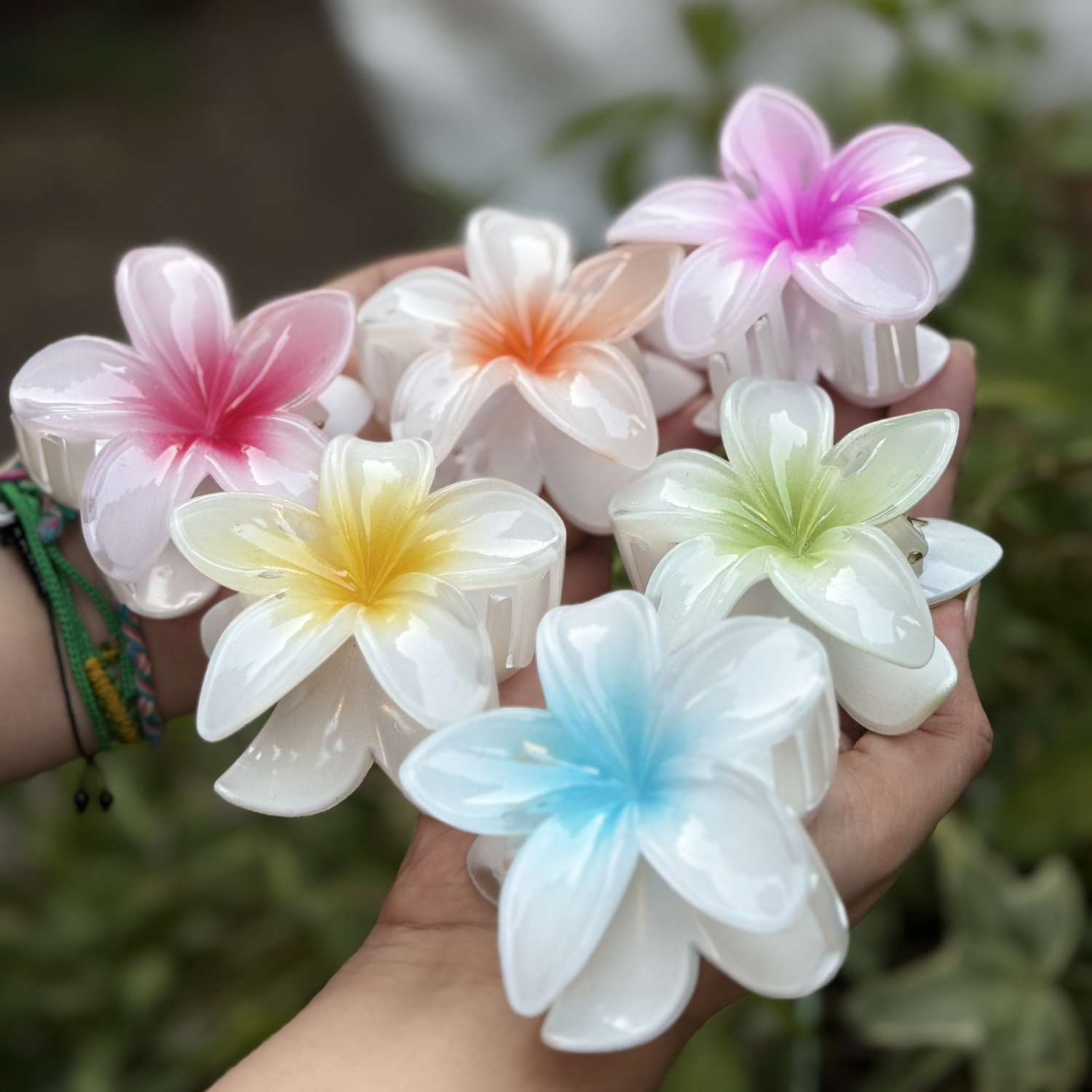 Pack 3 Pinche Flor Hawaii Grande Para Afirmar Pelo Hawaiana-6