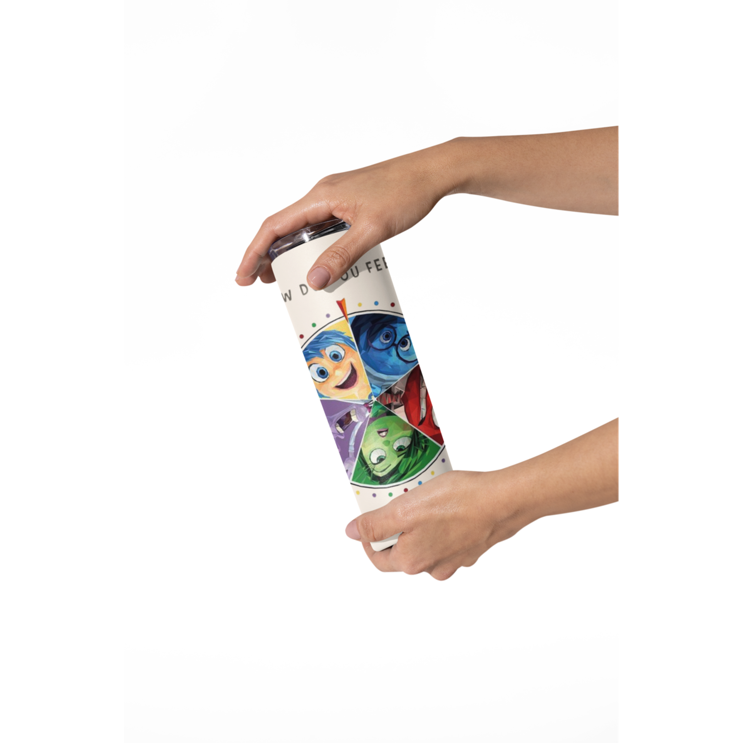 Termo Botella Térmica Inside Out Alegría Tristeza Furia Peli-5