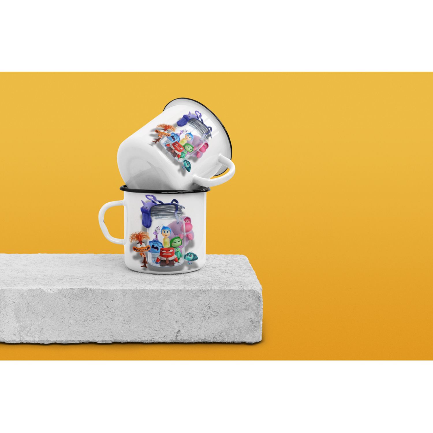 Taza Enlozada Lechera Inside Out 2 Pelicula Dibujo Animado-3