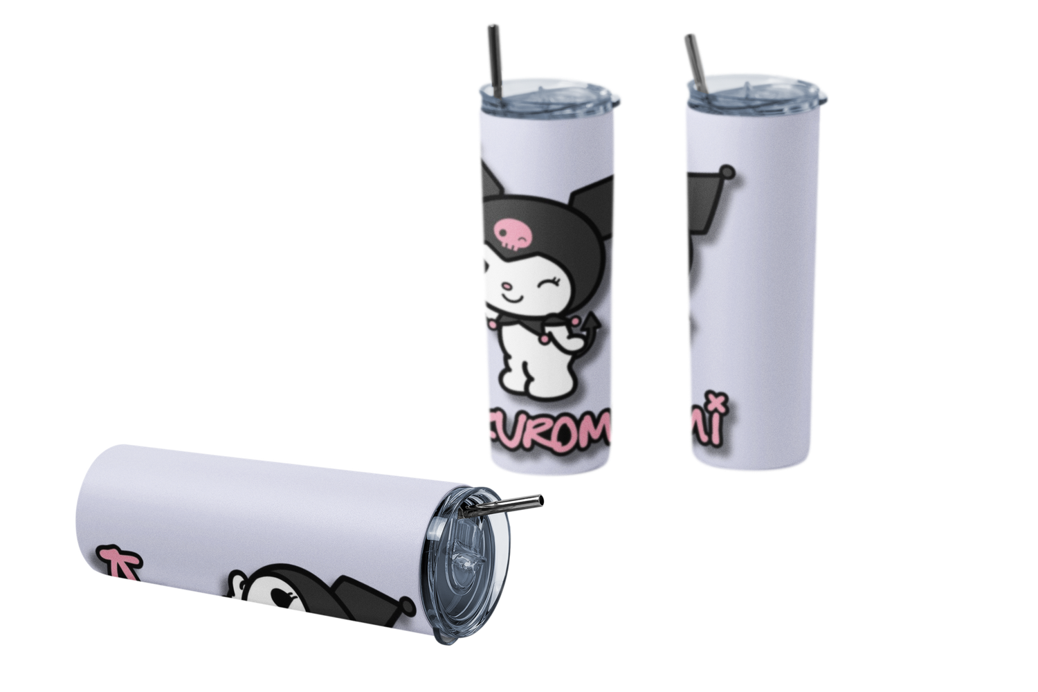 Termo Botella Termica Kuromi Lila Hello Kitty Mug 1-1