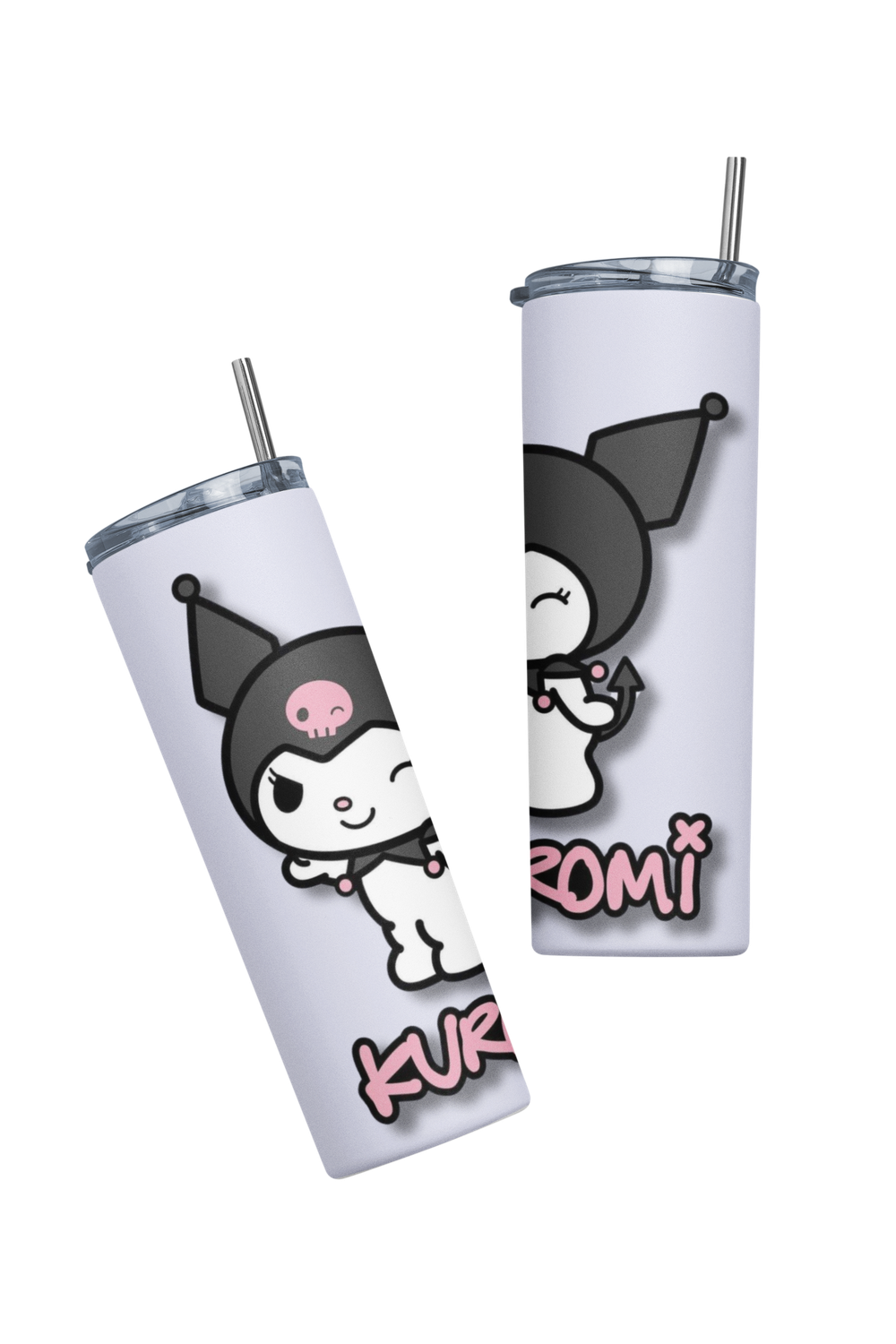 Termo Botella Termica Kuromi Lila Hello Kitty Mug 1-2