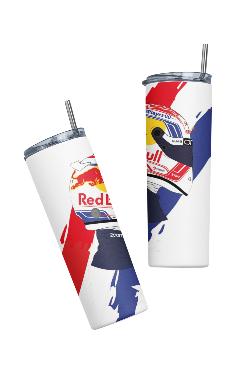 Termo Botella Termica F1 RedBull Casco Verstappen Mug-3