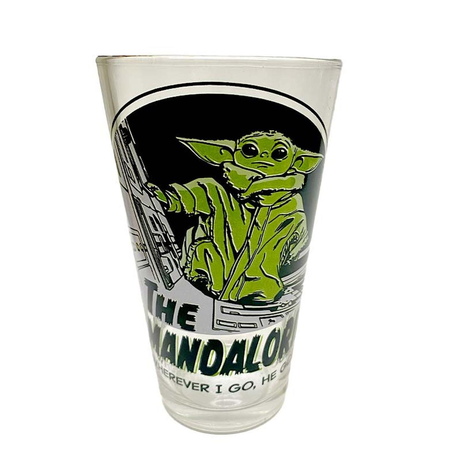 Set Pack 4 Vaso De Vidrio Star Wars Pelicula The Mandalorian-1