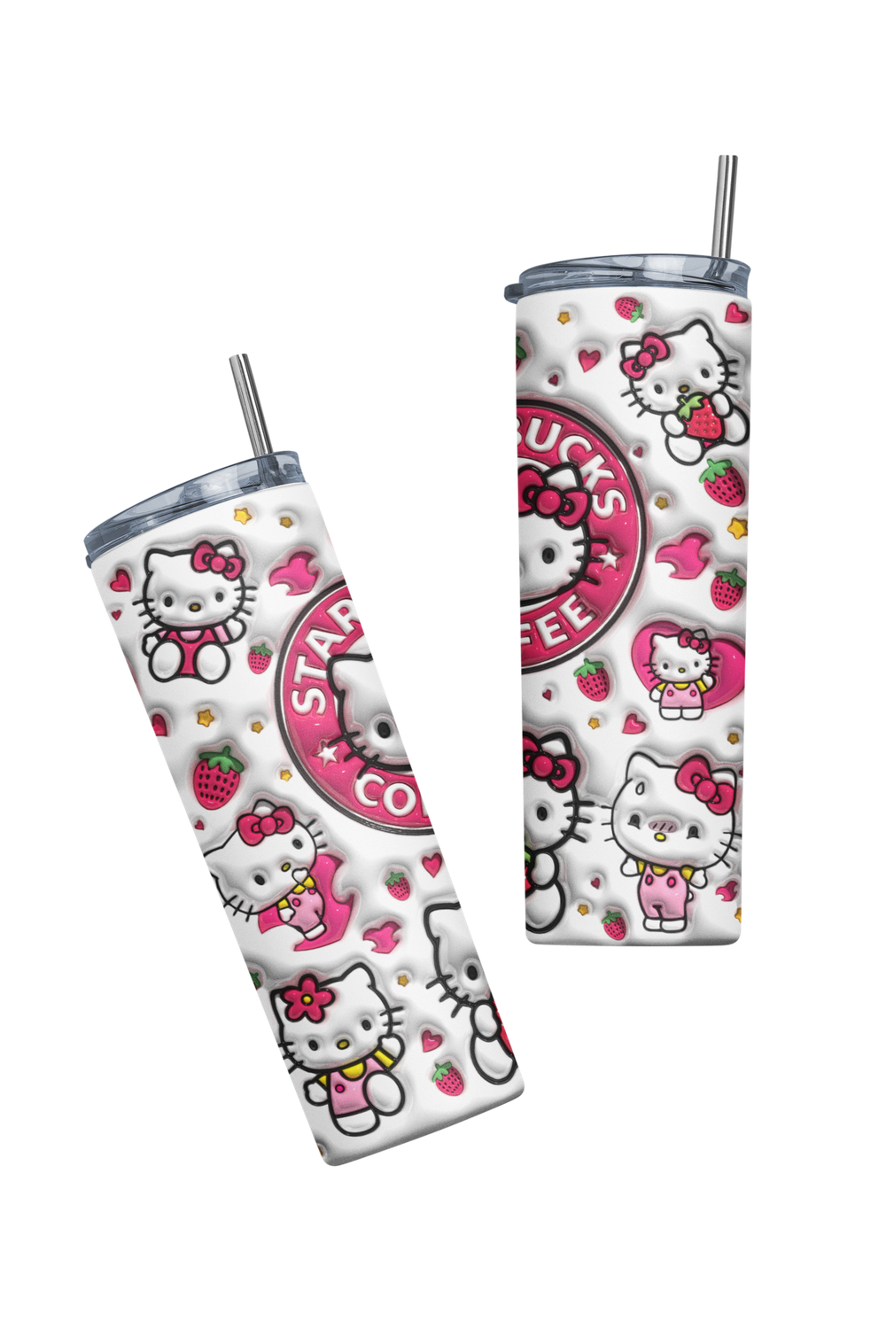 Termo Botella térmica Tumbler Hello Kitty Coffee blanco-2