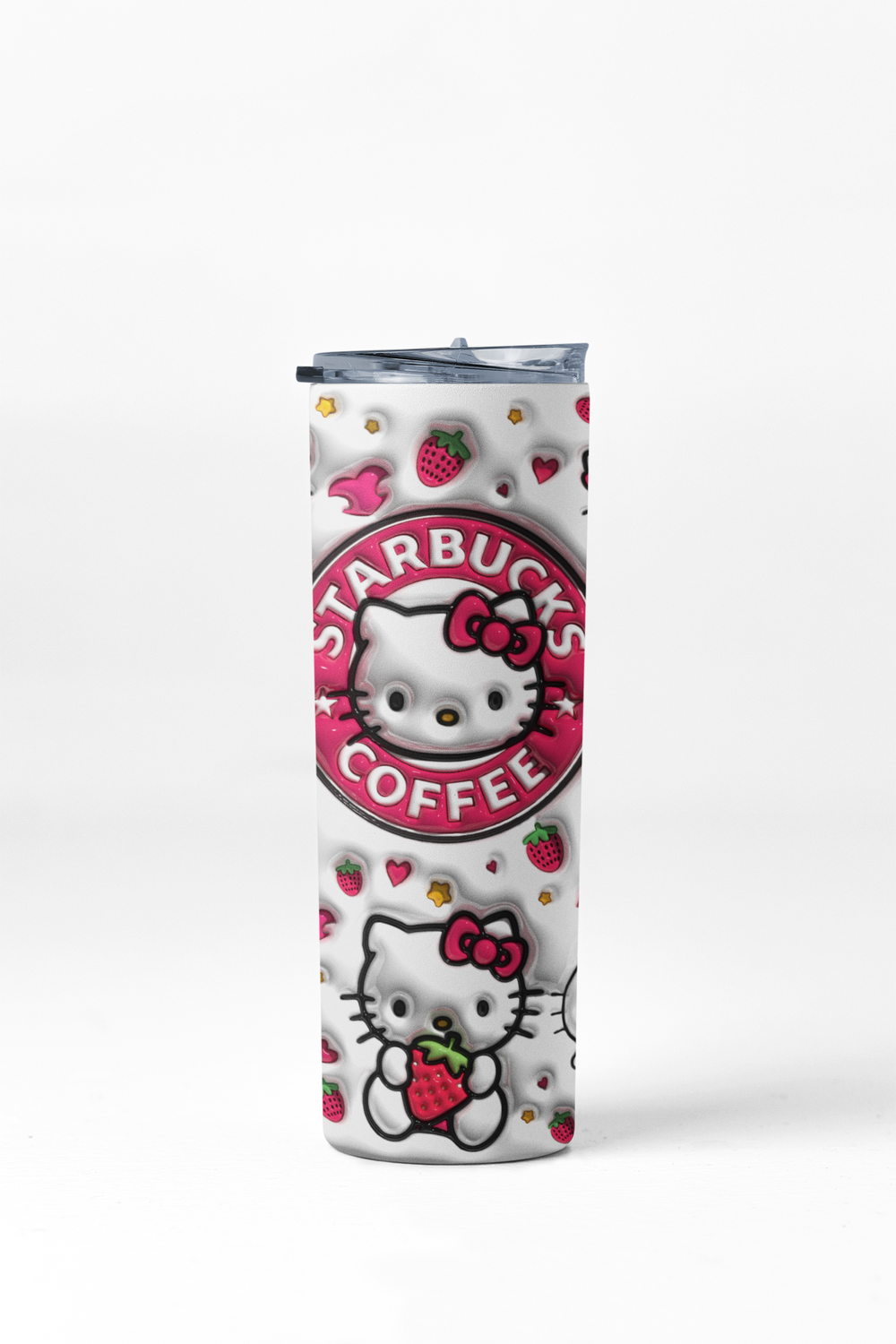Termo Botella térmica Tumbler Hello Kitty Coffee blanco-3