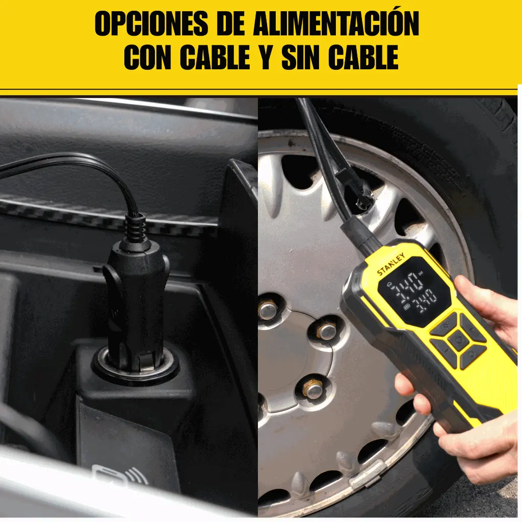 Stanley Mini Compresor Portátil Auto 12v | 150 PSI / 10 BAR - SXIF0101 -5