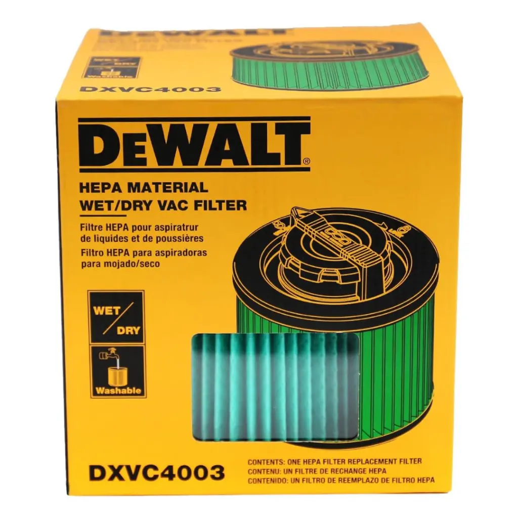 Dewalt | Filtro HEPA Premium Seco/Mojado para Aspiradora de 15 a 30 Litros - DXVC4003-0