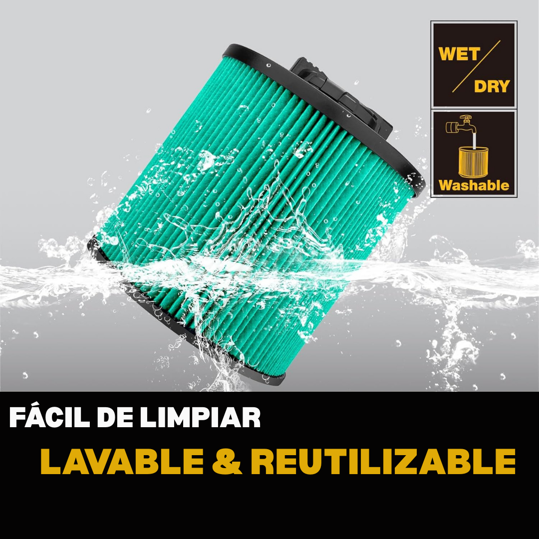 Dewalt | Filtro HEPA Premium Seco/Mojado para Aspiradora de 15 a 30 Litros - DXVC4003-3