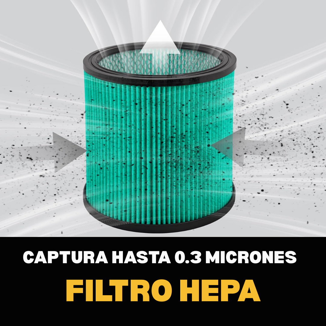 Dewalt | Filtro HEPA Premium Seco/Mojado para Aspiradora de 15 a 30 Litros - DXVC4003-4
