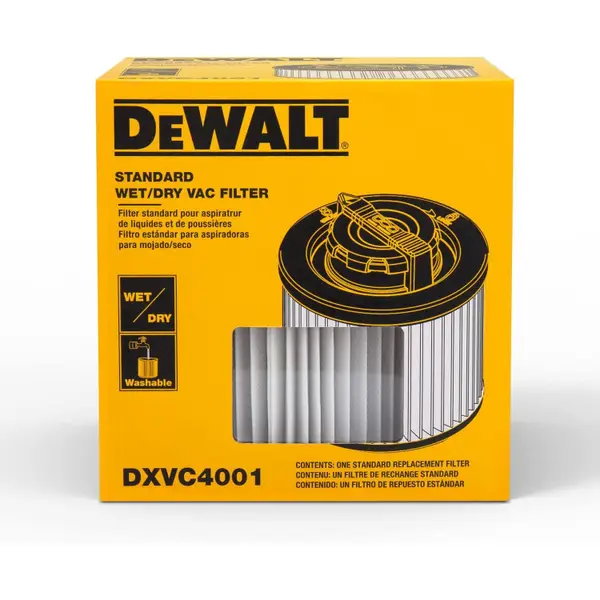 Dewalt | Filtro de Cartucho Premium Seco/Mojado para Aspiradora de 15 a 30 Litros - DXVC4001-0