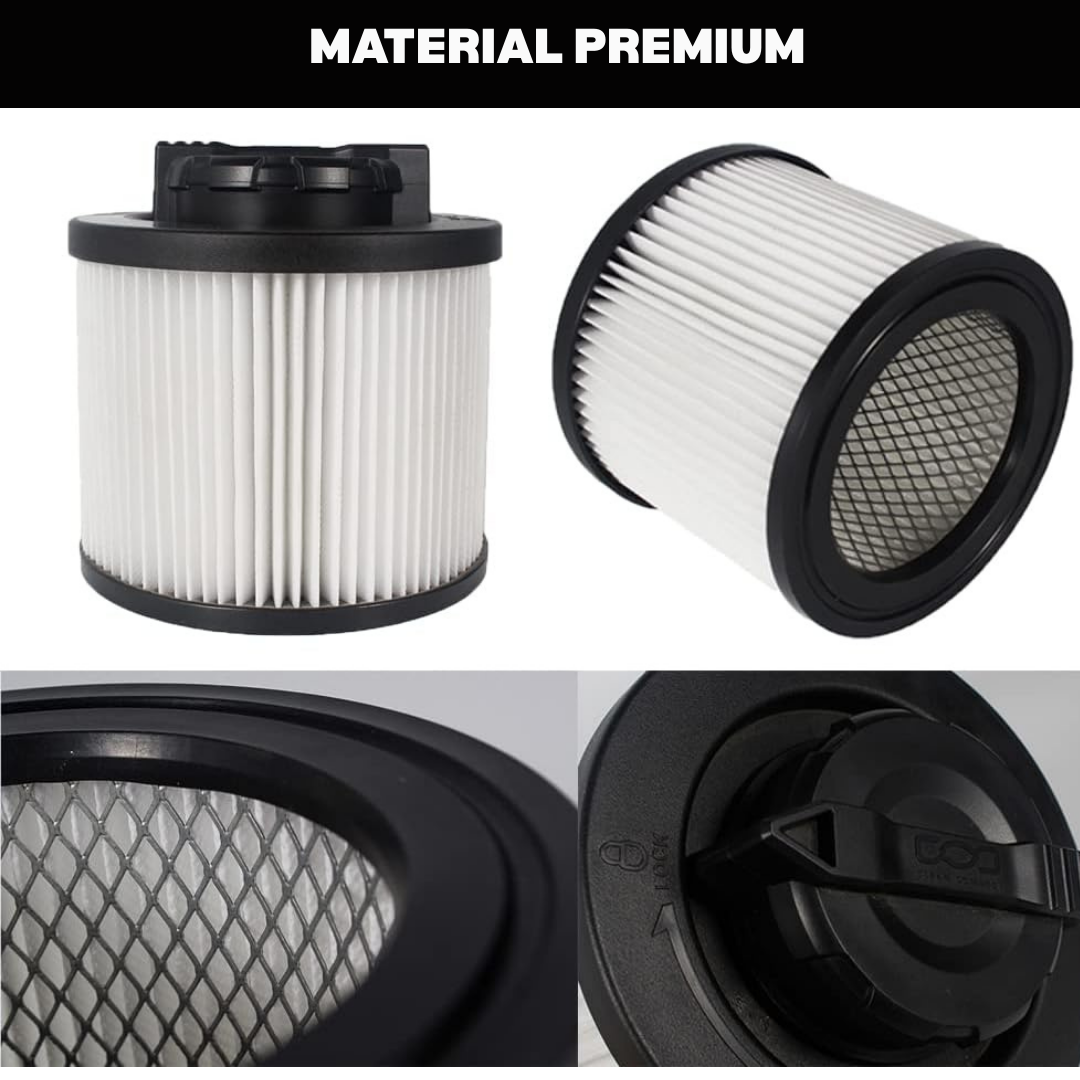 Dewalt | Filtro de Cartucho Premium Seco/Mojado para Aspiradora de 15 a 30 Litros - DXVC4001-3