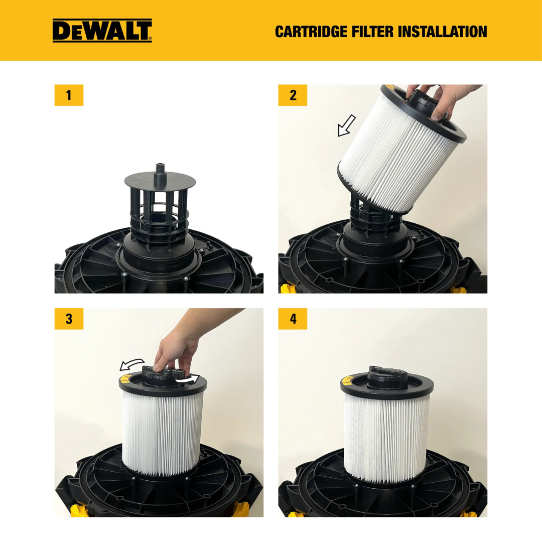 Dewalt | Filtro de Cartucho Premium Seco/Mojado para Aspiradora de 15 a 30 Litros - DXVC4001-5