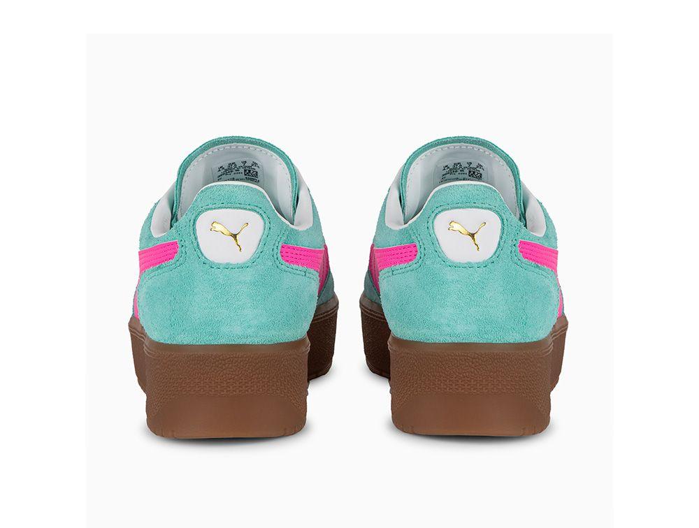 Zapatilla Puma Palermo Elevata Mujer Celeste/Gum-4