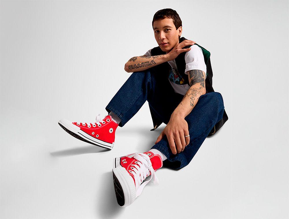 Zapatilla Converse Chuck Taylor Sketch Unisex Rojo-3