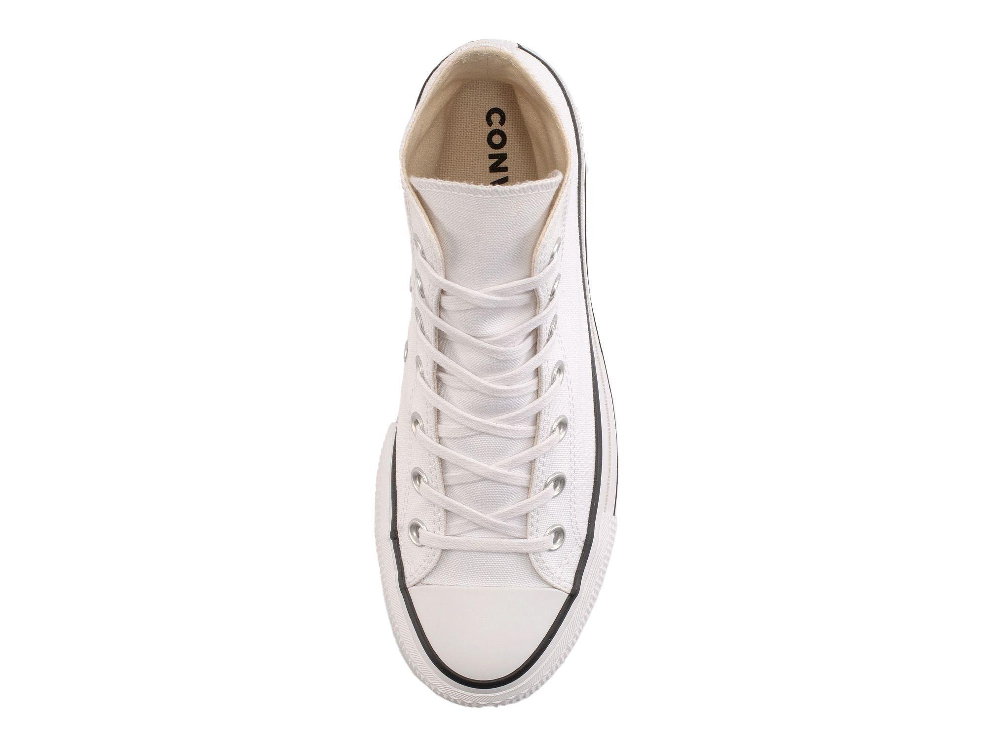 Zapatilla Converse Chuck Taylor Hi Plataforma Mujer Blanco-5