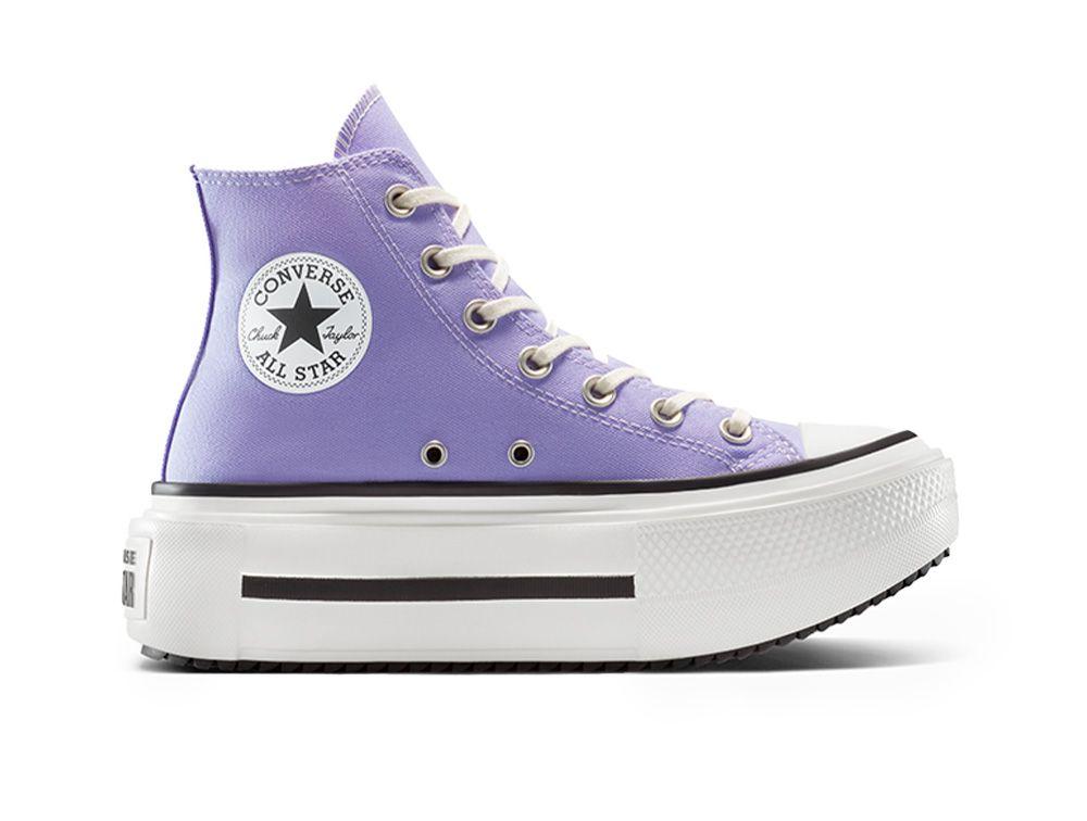 Zapatilla Mujer Converse Chuck Taylor Double Stack Morado-0
