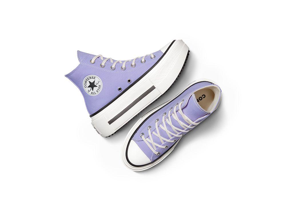Zapatilla Mujer Converse Chuck Taylor Double Stack Morado-3
