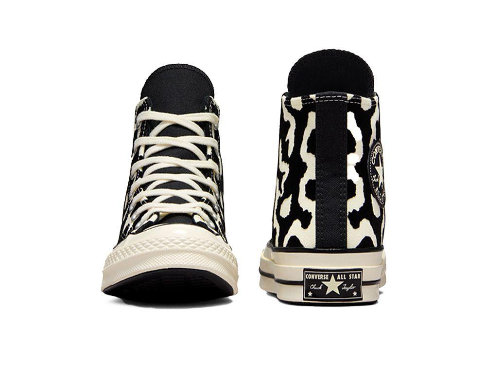 Zapatilla Converse Chuck 70 Hi Print Mujer Negro - Blanco-4
