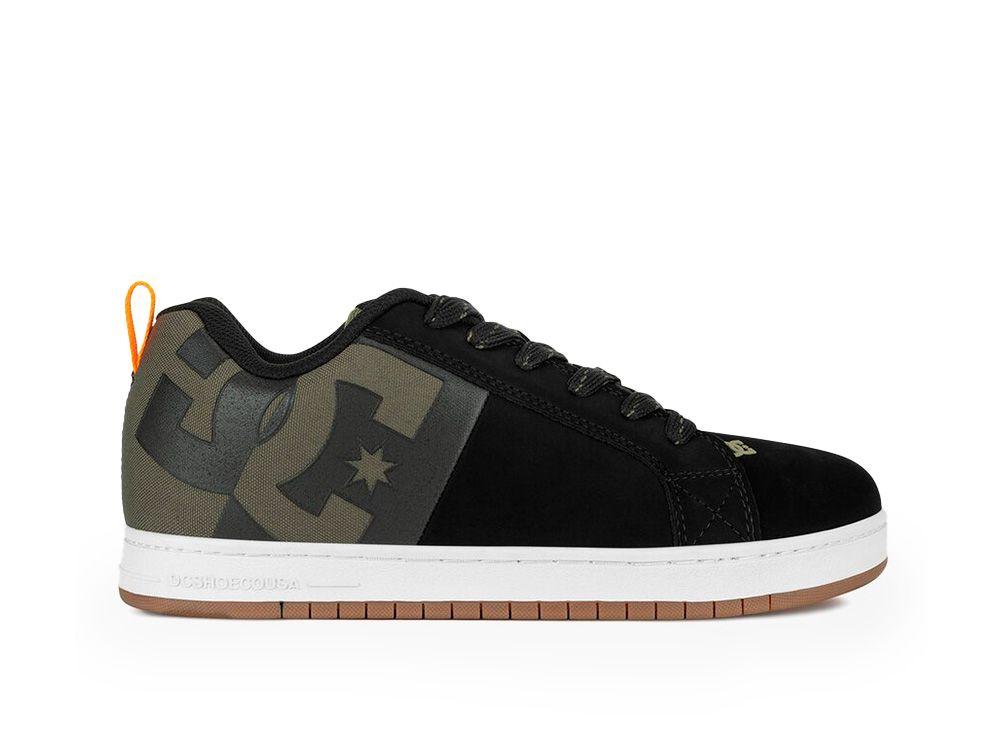 Zapatilla Dc Court Graffik Sq Hombre Negro-Olivo-0