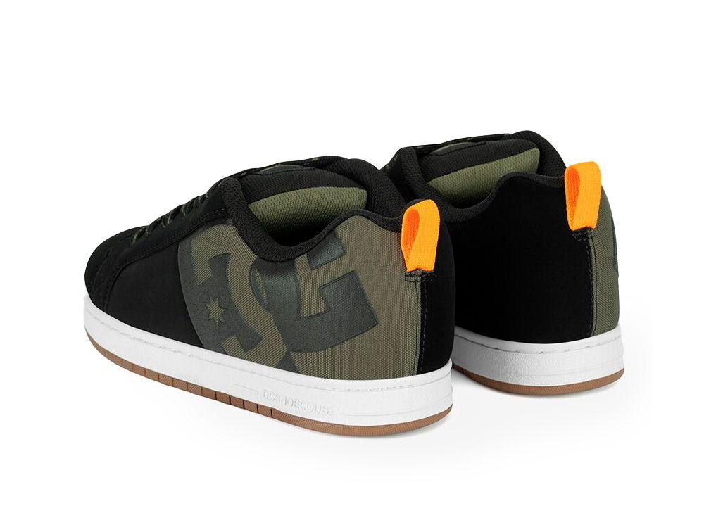 Zapatilla Dc Court Graffik Sq Hombre Negro-Olivo-2
