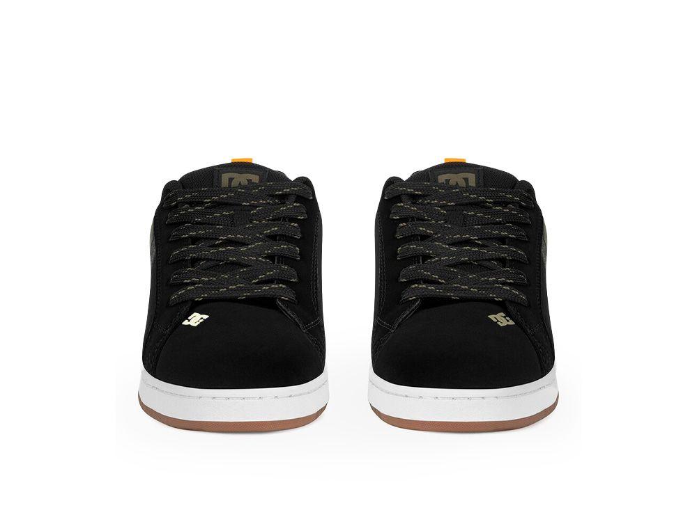 Zapatilla Dc Court Graffik Sq Hombre Negro-Olivo-3