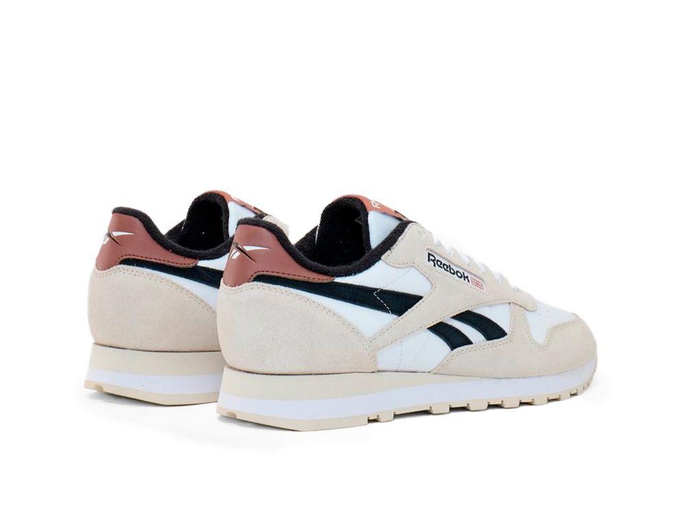 Zapatillas Reebok Cl Leather Hombre Beige-2