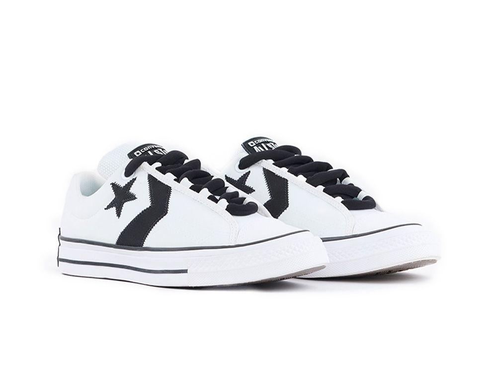 Zapatilla Converse Star Player 76 Puff Hombre Blanco - Negro-2