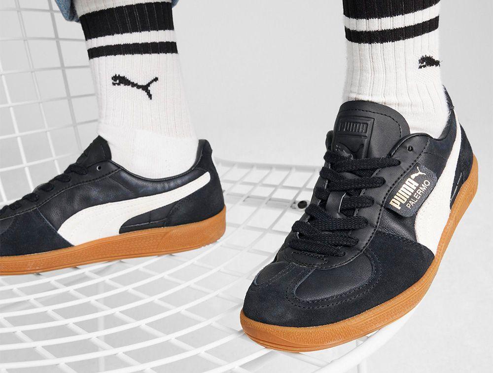 Zapatillas Puma Palermo Lth Hombre Negro-1