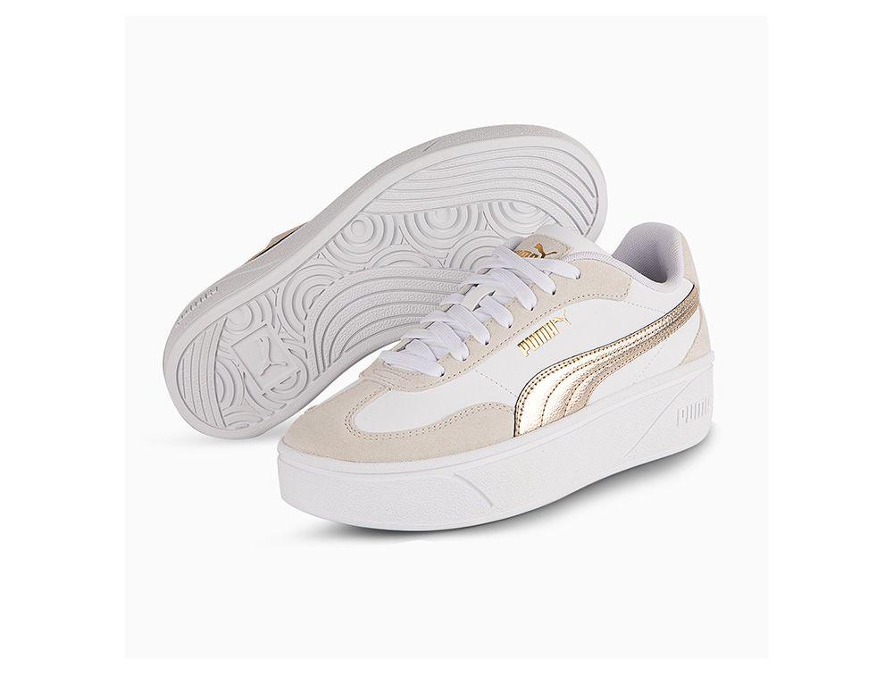 Zapatilla Puma Club II Era Platform Metallic Mujer Blanco-1