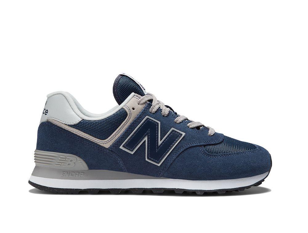 Zapatilla New Balance 574 Hombre Azul-Gris-0