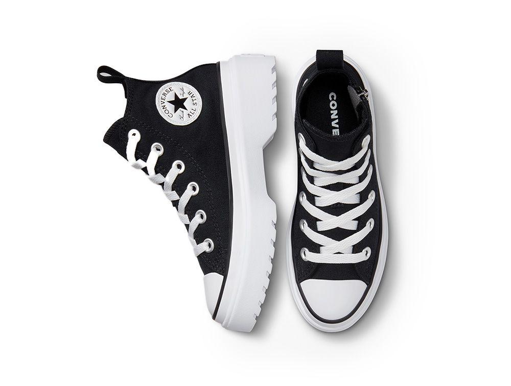 Zapatilla Converse Chuck T Lugged Lift Junior Negro-3