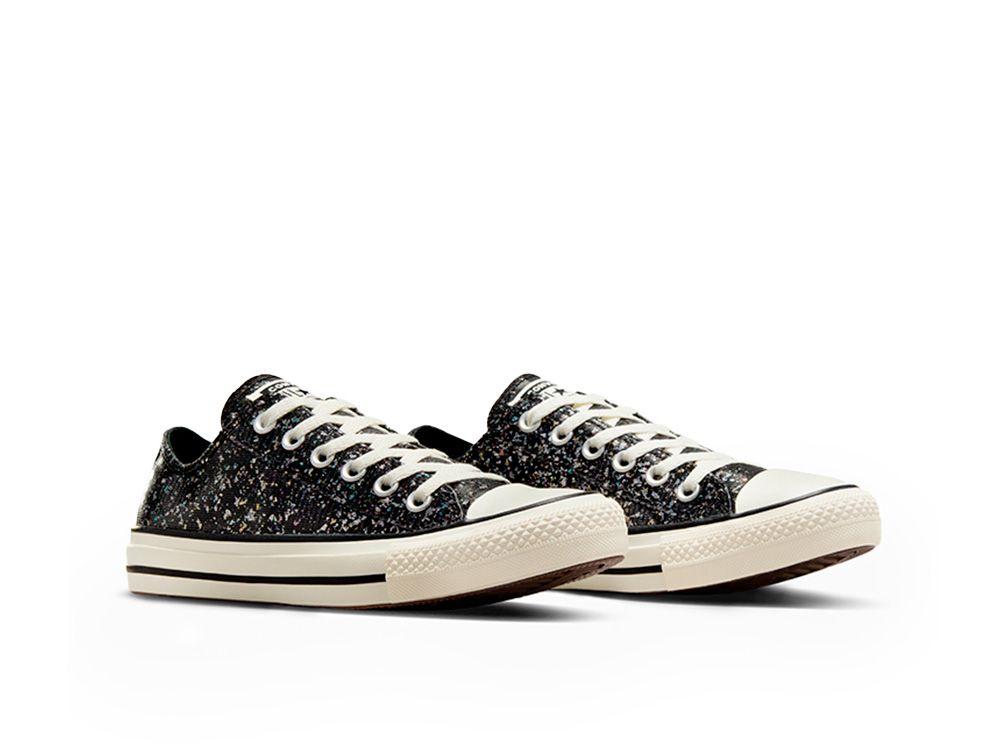 Zapatilla Converse Chuck Taylor Mujer Glitter Shinefetti Negro-4