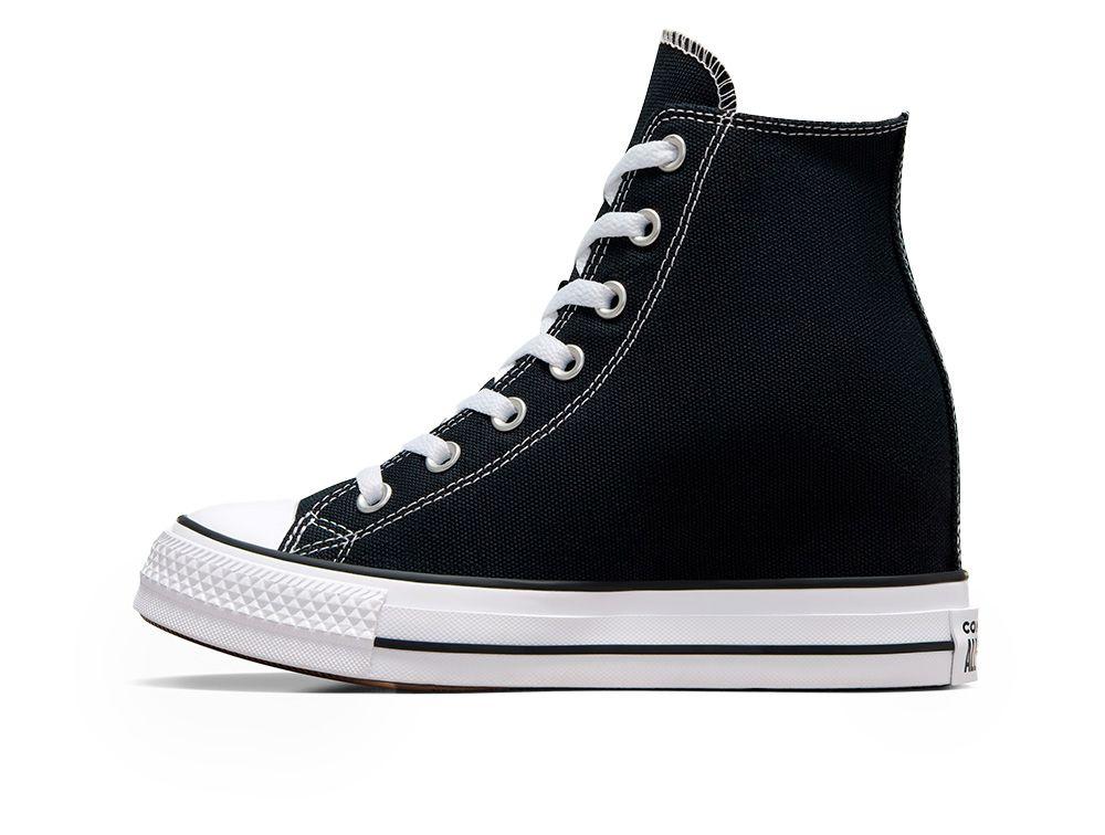Zapatilla Converse Chuck T Wedge Mujer Negro-1