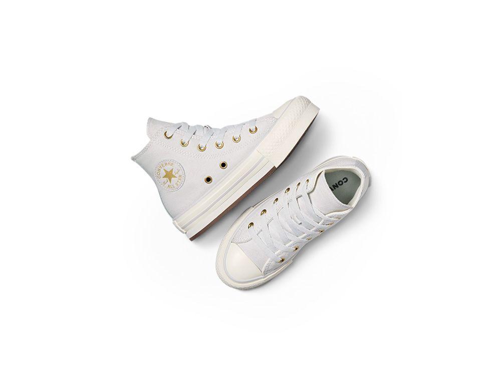 Zapatilla Converse Chuck Taylor Eva Lift Junior Gris-3