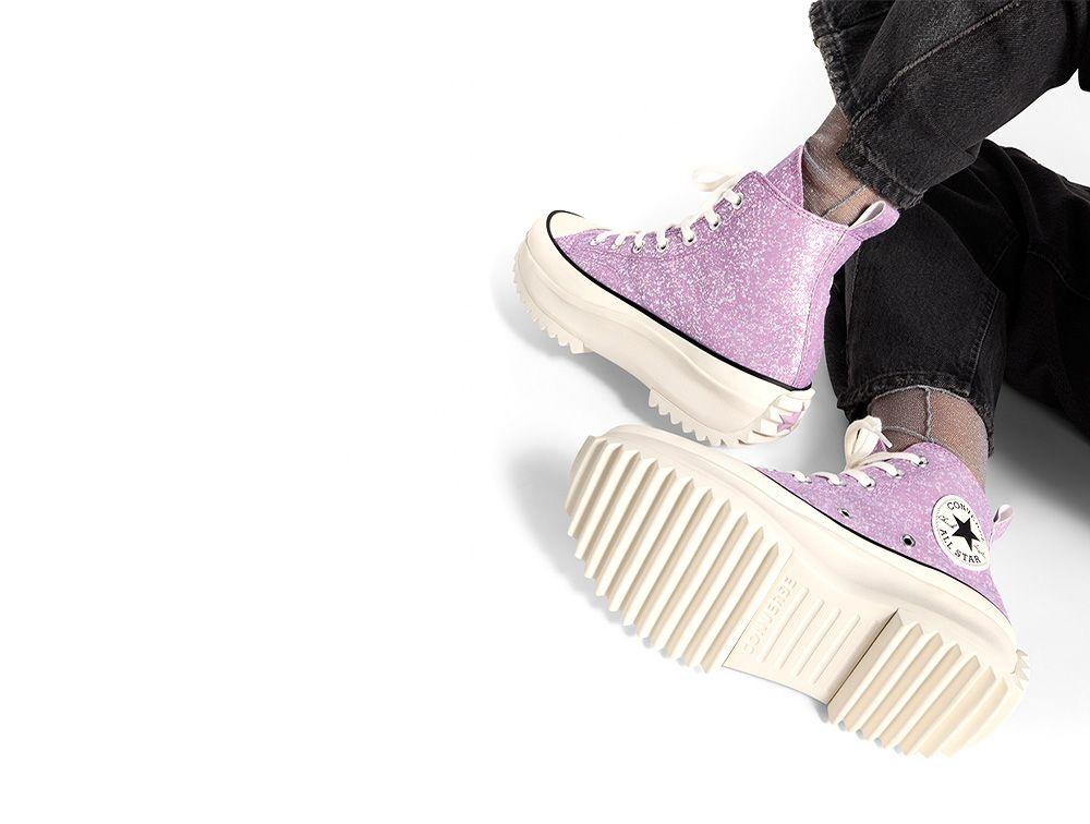Zapatilla Converse Run Star Hike Hi Shinefetti Mujer Morado-7