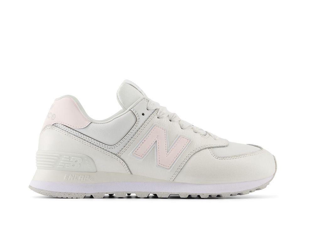 Zapatilla New Balance 574 Mujer Blanco - Rosado-0
