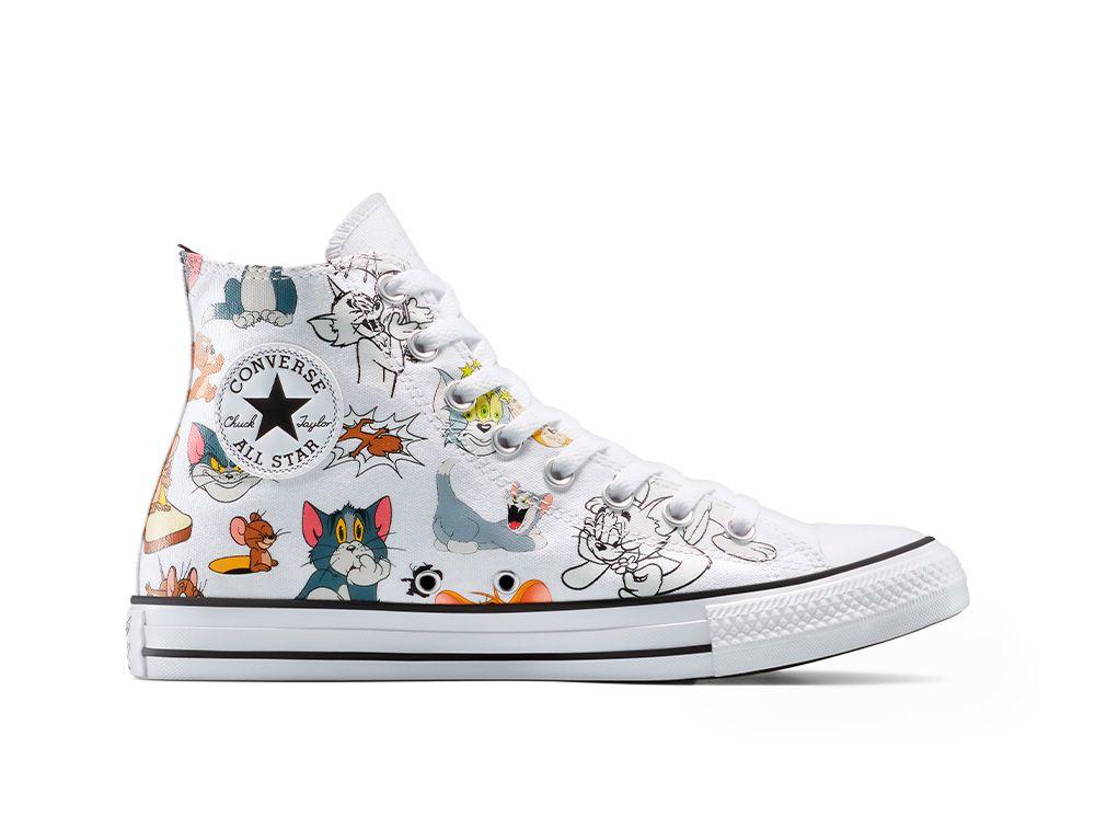 Zapatilla Unisex Converse Chuck Taylor Tom Y Jerry Blanco-0
