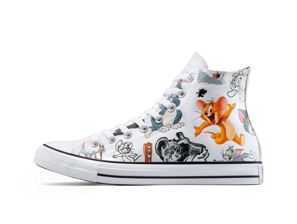 Zapatilla Unisex Converse Chuck Taylor Tom Y Jerry Blanco-1