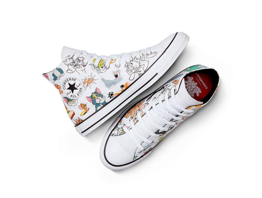 Zapatilla Unisex Converse Chuck Taylor Tom Y Jerry Blanco-2