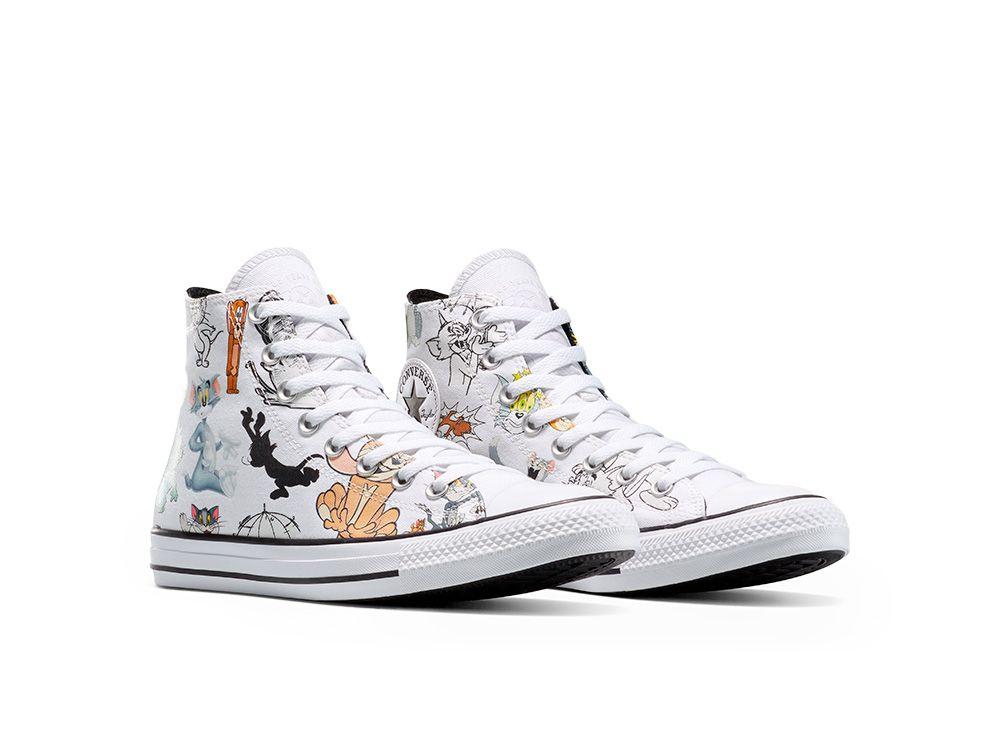 Zapatilla Unisex Converse Chuck Taylor Tom Y Jerry Blanco-3